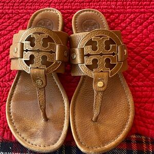 Tory Burch Brown Leather Sandals